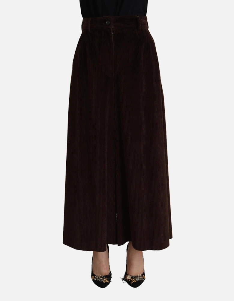 Corduroy Culottes Wide Leg Women - Bordeaux Jeans