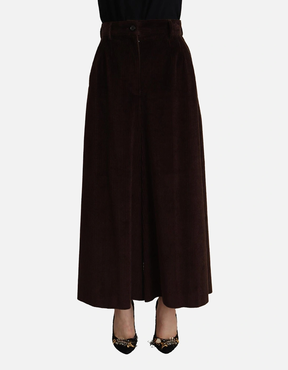 Corduroy Culottes Wide Leg Women - Bordeaux Jeans, 4 of 3