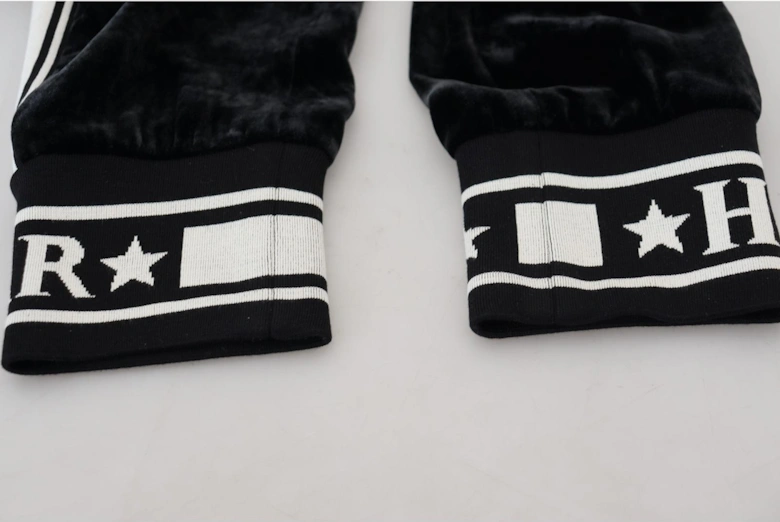 Velvet Joggers Relaxed Fit Women - Black Jeans