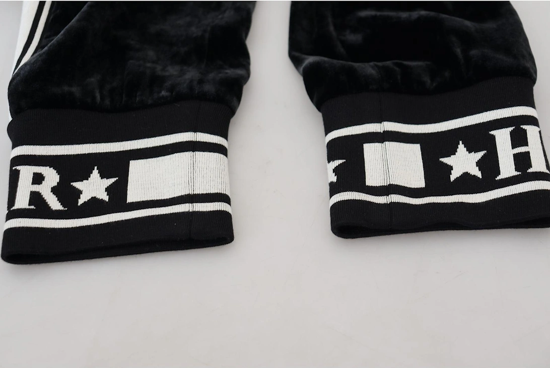 Velvet Joggers Relaxed Fit Women - Black Jeans