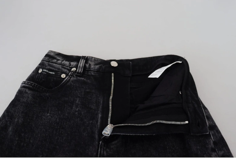 Relaxed Fit Jeans Acid Wash Style Women - Black Jeans