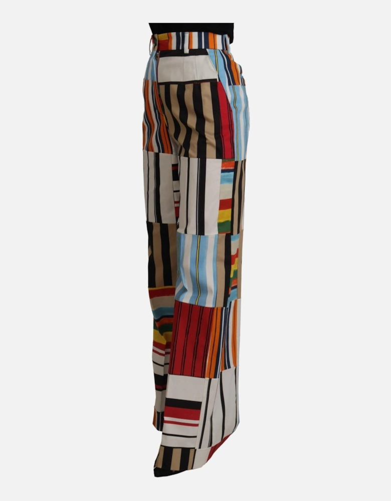 WideLeg Patchwork Pants Style 73051 Women - Multicolor Jeans