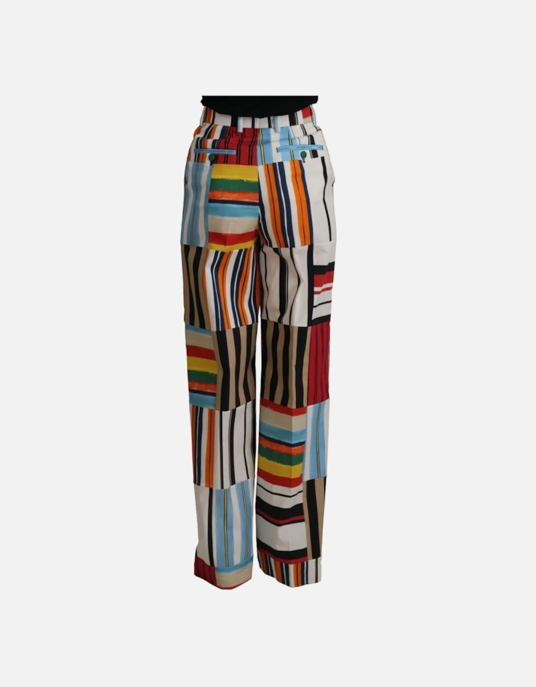 WideLeg Patchwork Pants Style 73051 Women - Multicolor Jeans