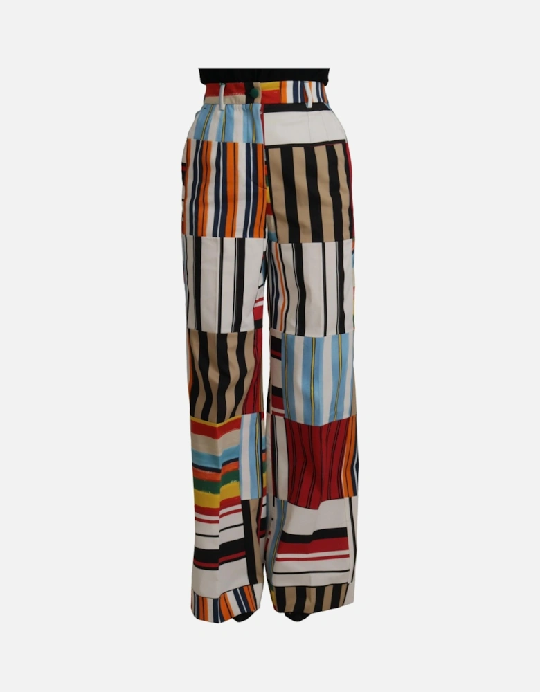 WideLeg Patchwork Pants Style 73051 Women - Multicolor Jeans