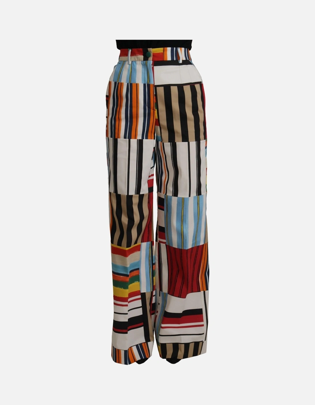 WideLeg Patchwork Pants Style 73051 Women - Multicolor Jeans, 7 of 6