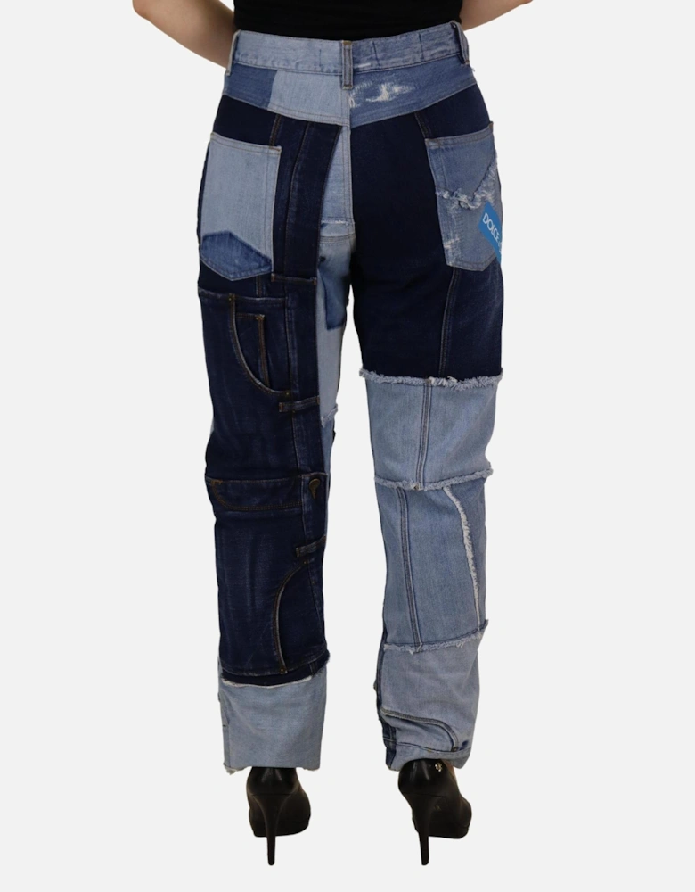 Patchwork Jeans Distressed Denim Women - Multicolor Jeans