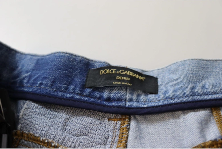 Patchwork Jeans Distressed Denim Women - Multicolor Jeans