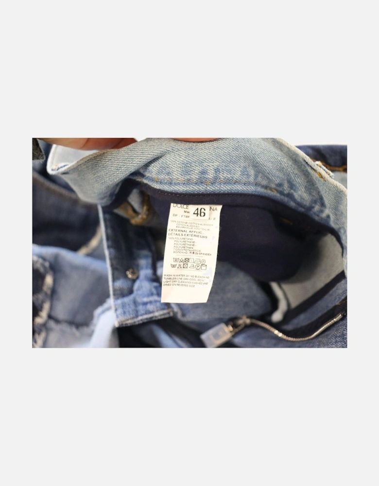 Patchwork Jeans Distressed Denim Women - Multicolor Jeans