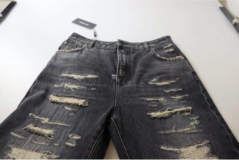 Dolce Gabbana Distressed Jeans Ripped Jeans Women - Black Jeans