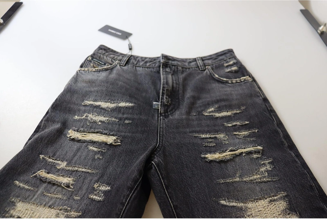 Dolce Gabbana Distressed Jeans Ripped Jeans Women - Black Jeans