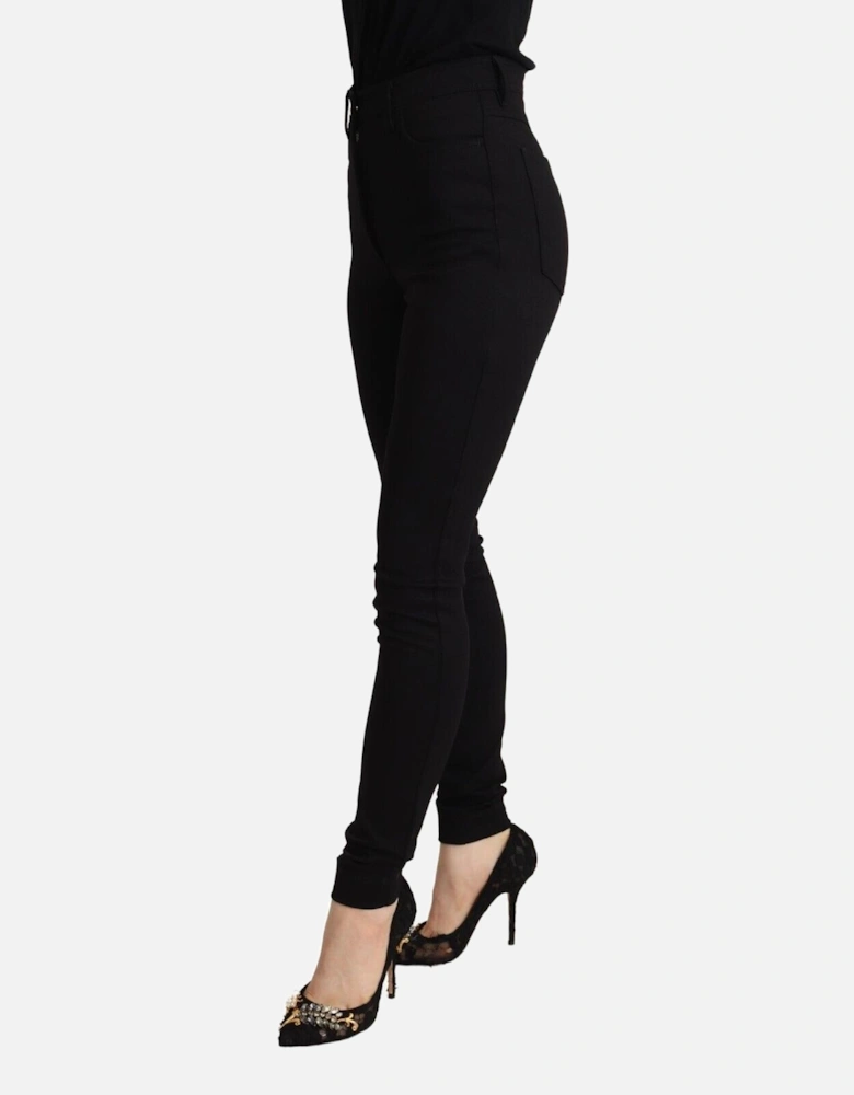 High Waisted Slim Fit Skinny Pants Women - Black Jeans