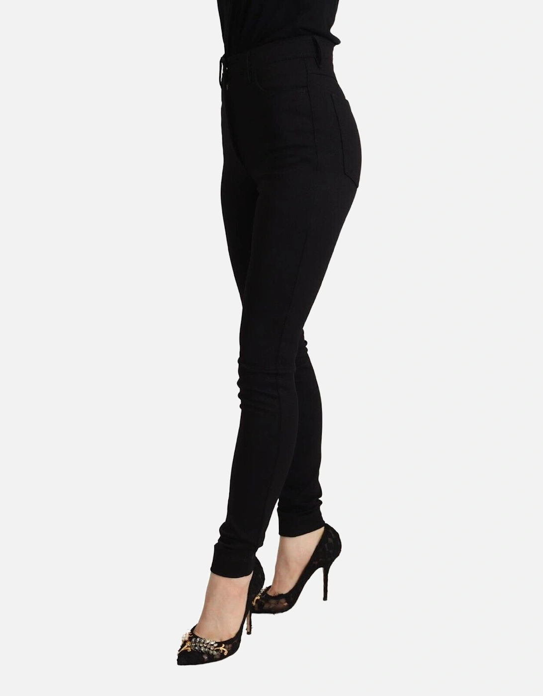 High Waisted Slim Fit Skinny Pants Women - Black Jeans
