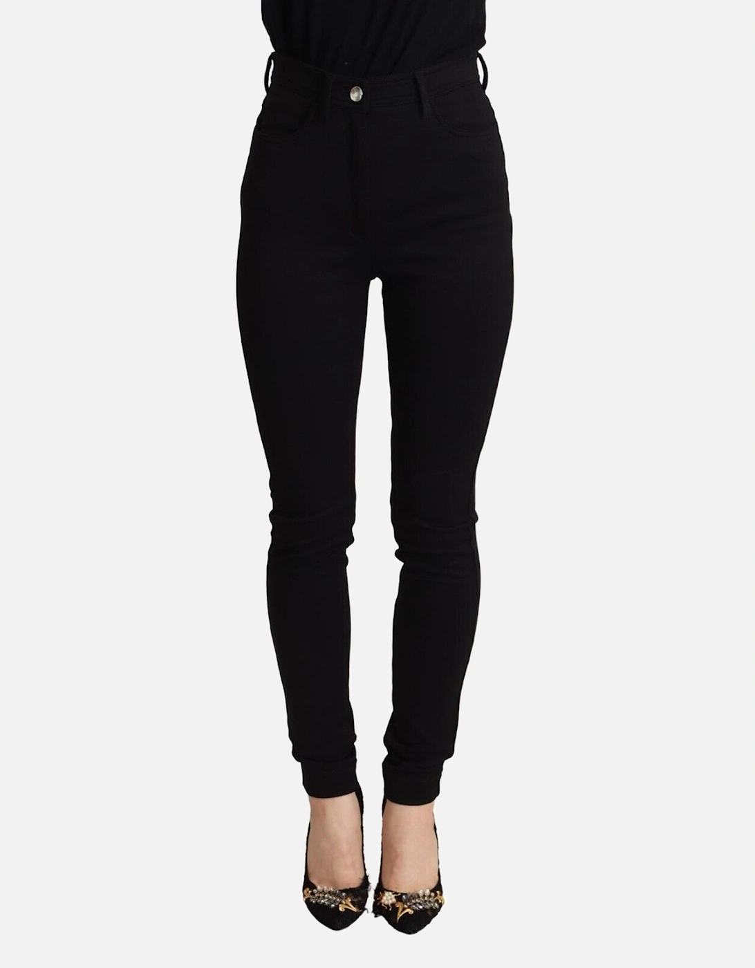 High Waisted Slim Fit Skinny Pants Women - Black Jeans, 4 of 3