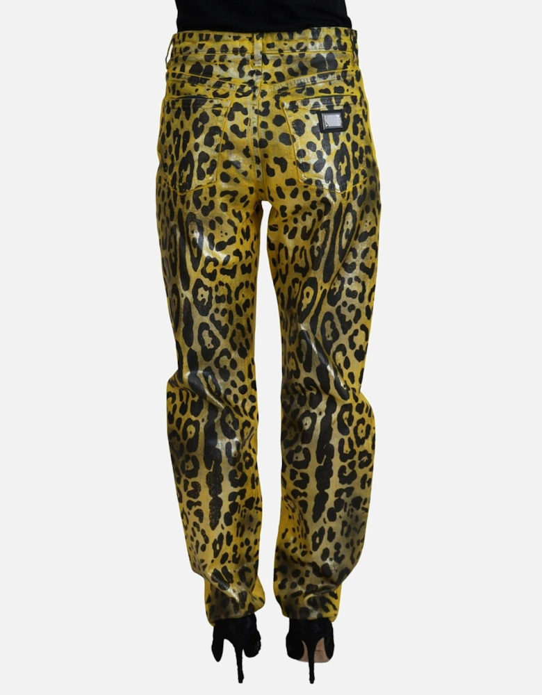 Dolce Gabbana Metallic Gold Jeans Women - Yellow Jeans