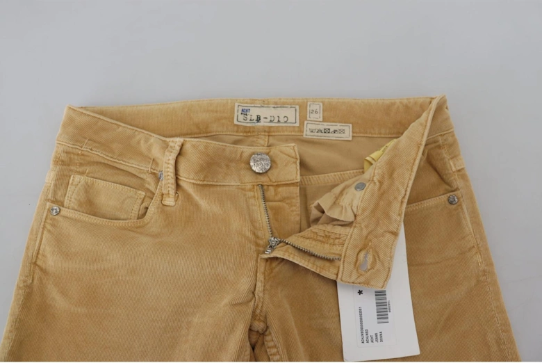 Corduroy Skinny Jeans Women - Brown Jeans