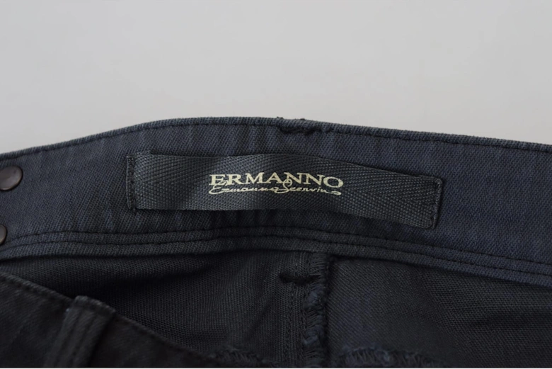 Low Waist Skinny Jeans with Zipper Closure Women - Black Jeans