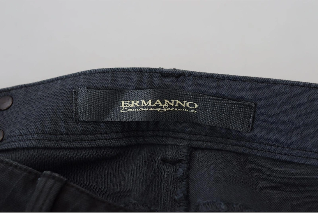 Low Waist Skinny Jeans with Zipper Closure Women - Black Jeans
