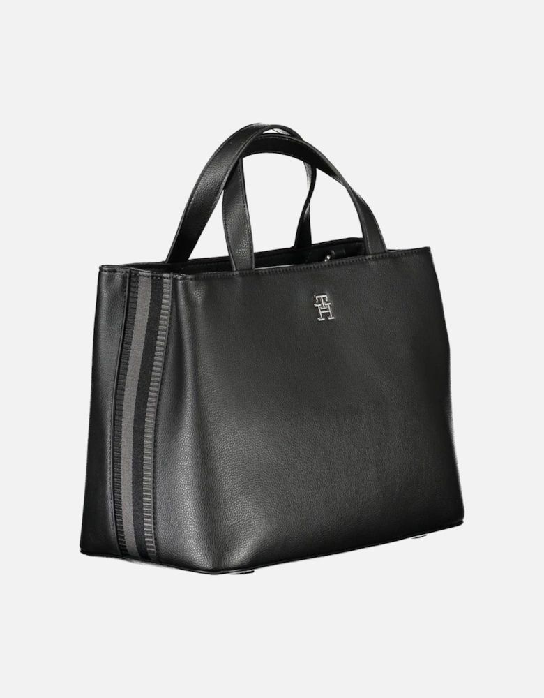 Black Polyester Handbag Women