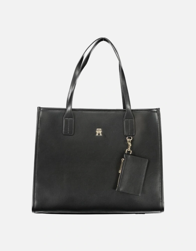 Shoulder Bag with Internal Pockets and Removable Coin Purse Women -