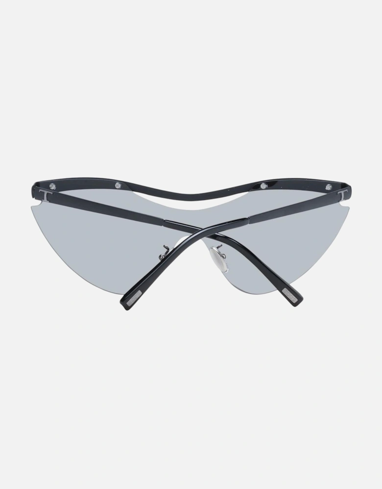Black Mono Lens Mirrored Sunglasses - 100% UVA & UVB Protection Women