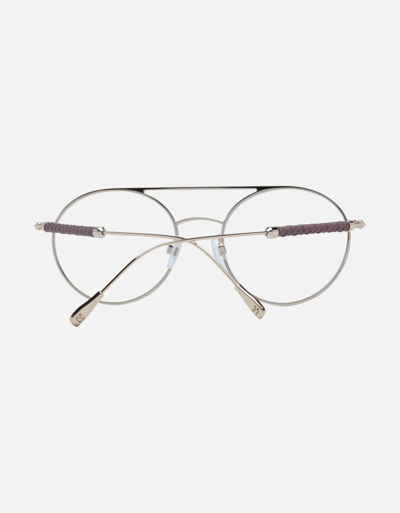 Brown Aviator Demo Glasses with Metal Frame for Women