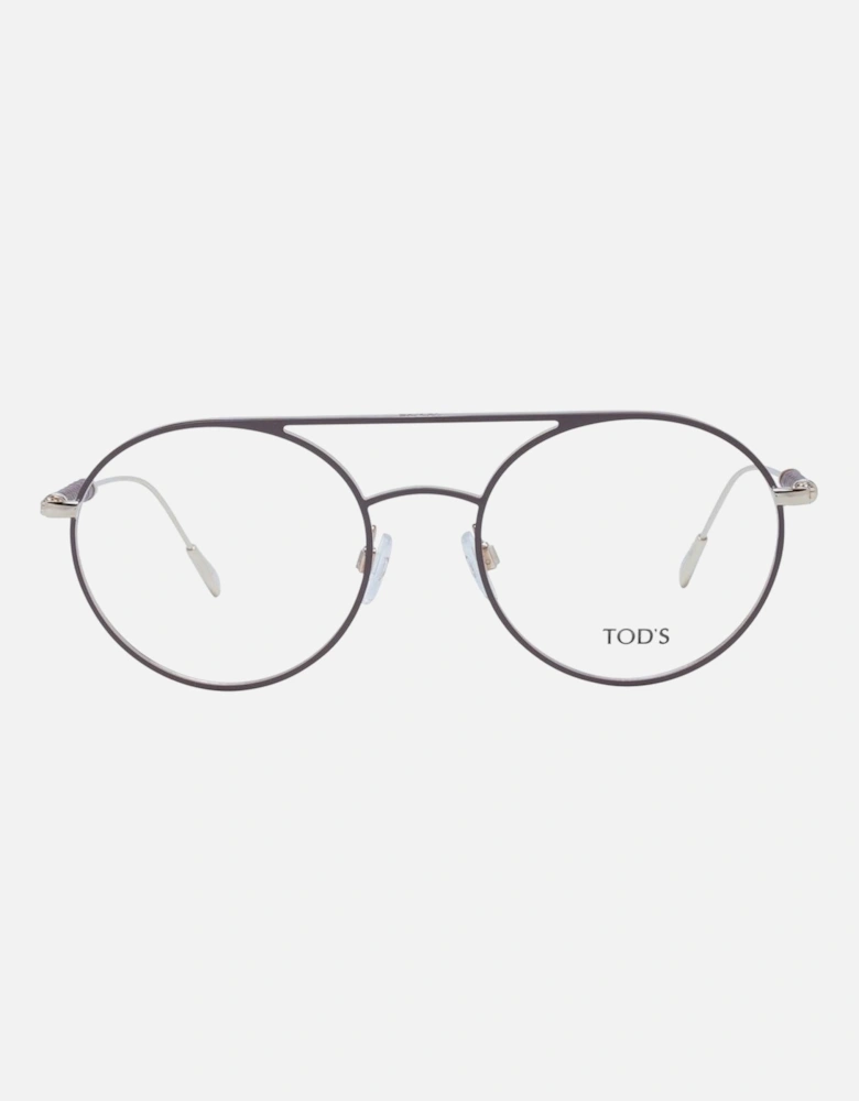 Brown Aviator Demo Glasses with Metal Frame for Women