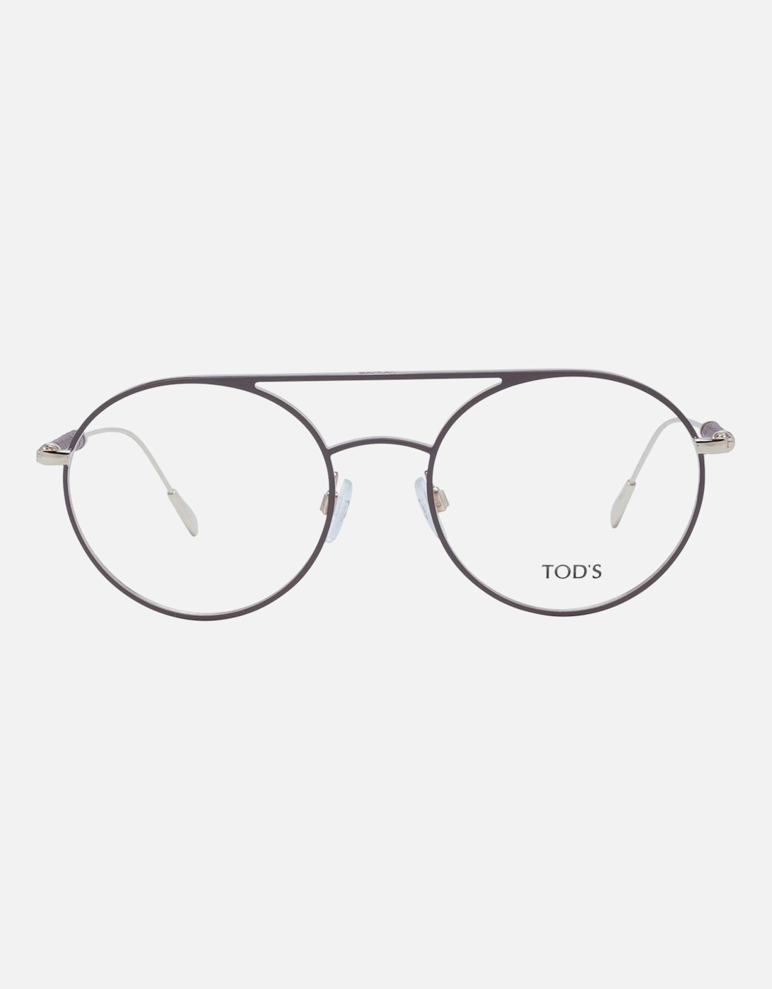 Brown Aviator Demo Glasses with Metal Frame for Women