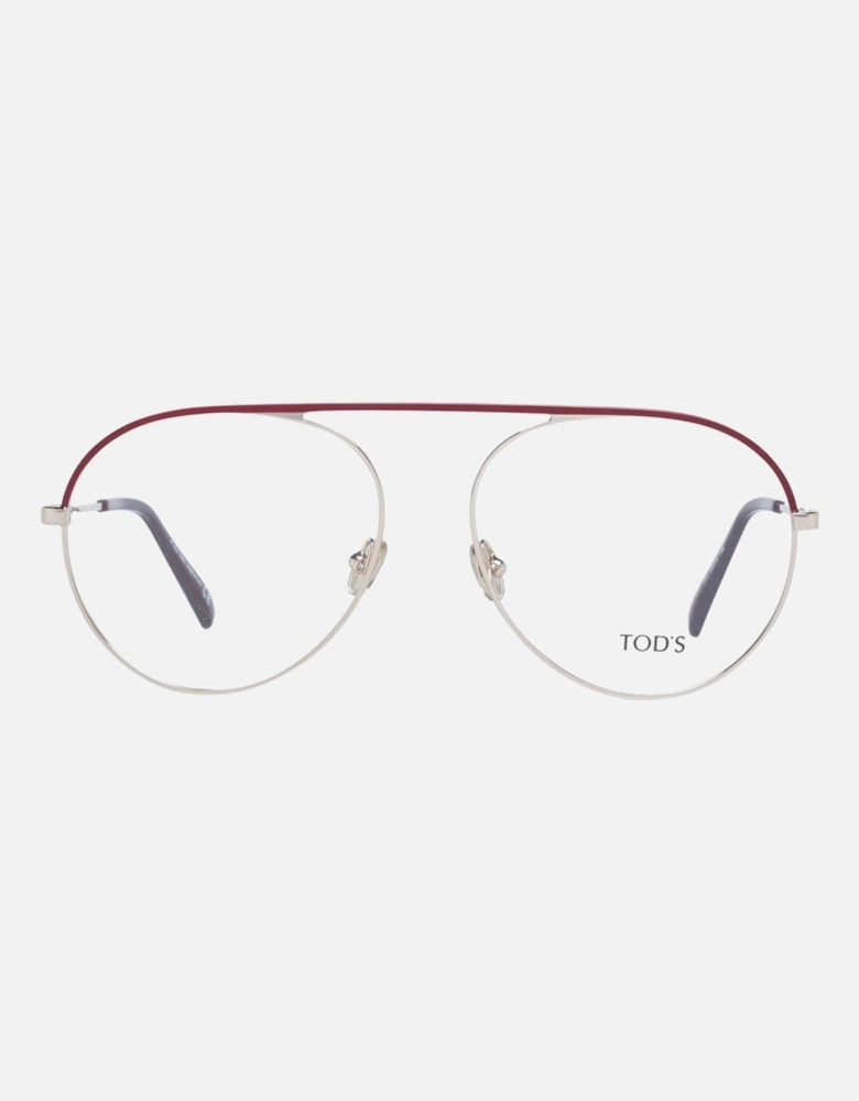 Aviator Eyeglasses Metal Frame Women - Red