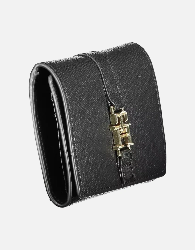 Contrast Detail Wallet with Double Card Slots and Coin Pocket. Women -