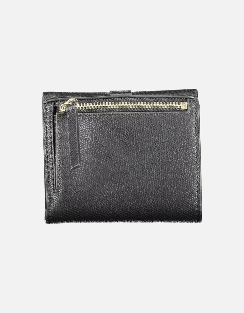 Contrast Detail Wallet with Double Card Slots and Coin Pocket. Women -