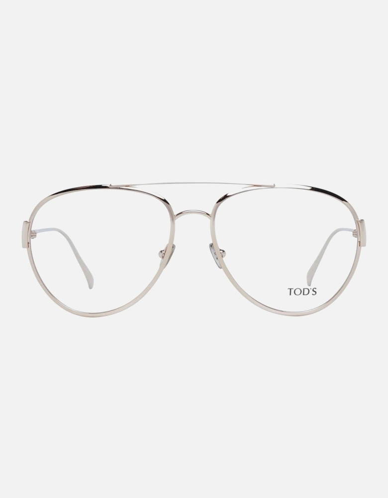 Aviator eyeglasses Rose gold metal frames Women