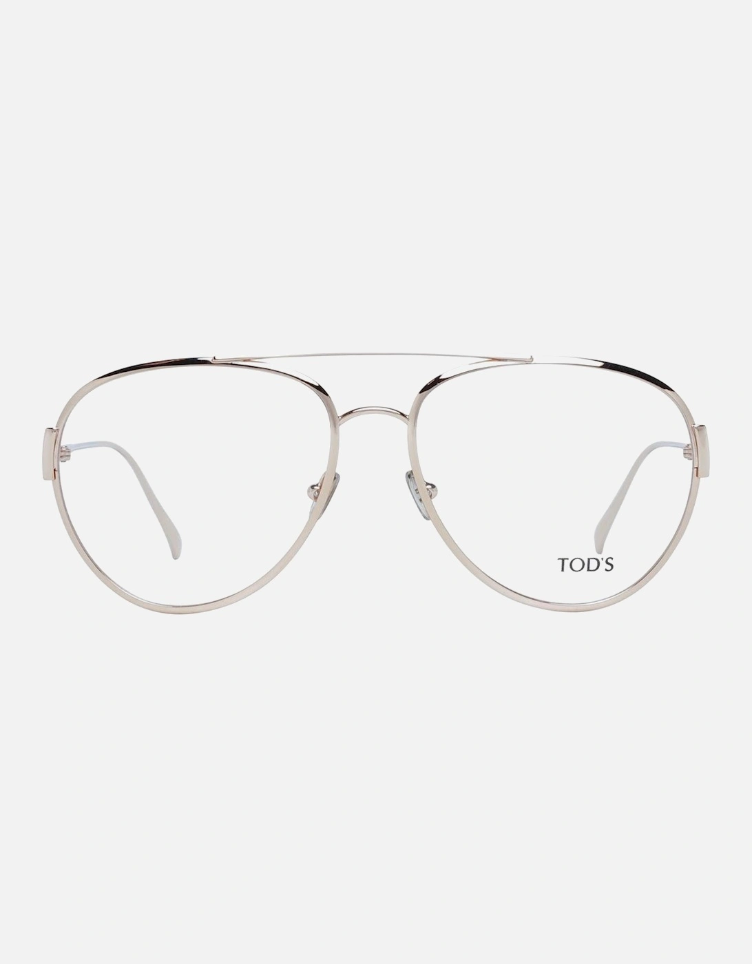 Aviator eyeglasses Rose gold metal frames Women