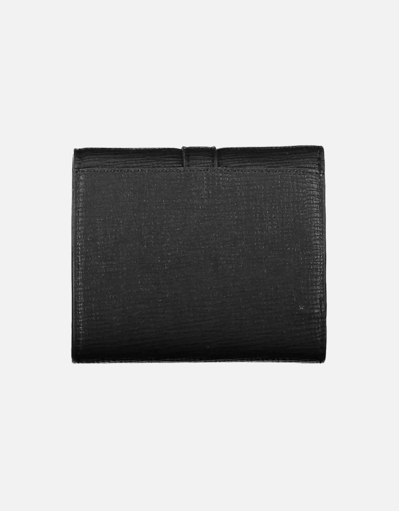 Triple Compartment Wallet with Contrasting Details and Logo Women -
