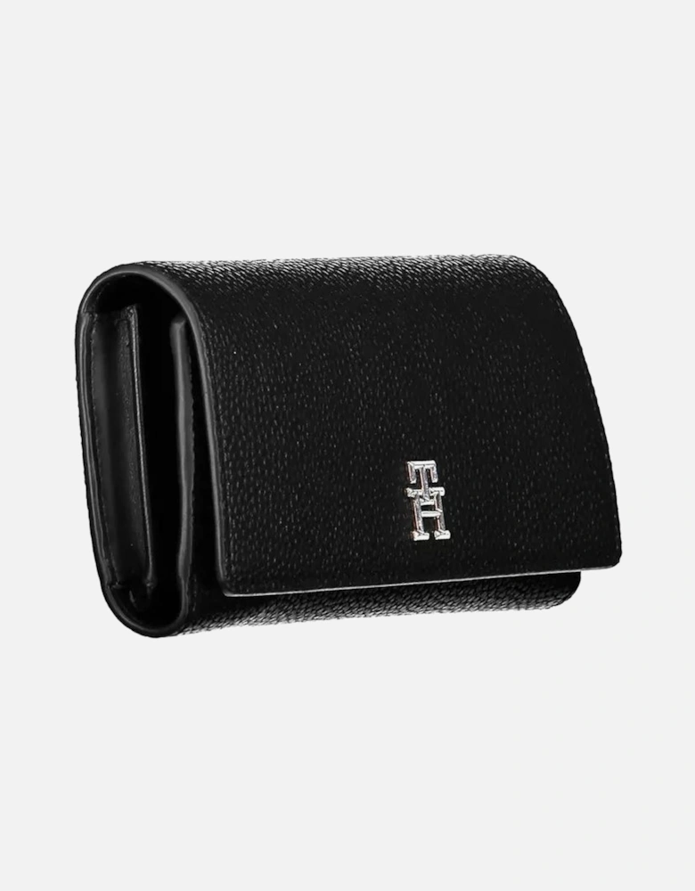 Double card slots wallet with phone compartment and logo Women - Black