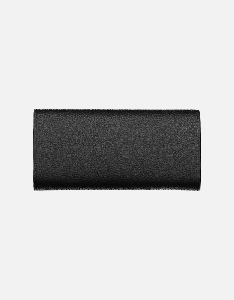 Double card slots wallet with phone compartment and logo Women - Black