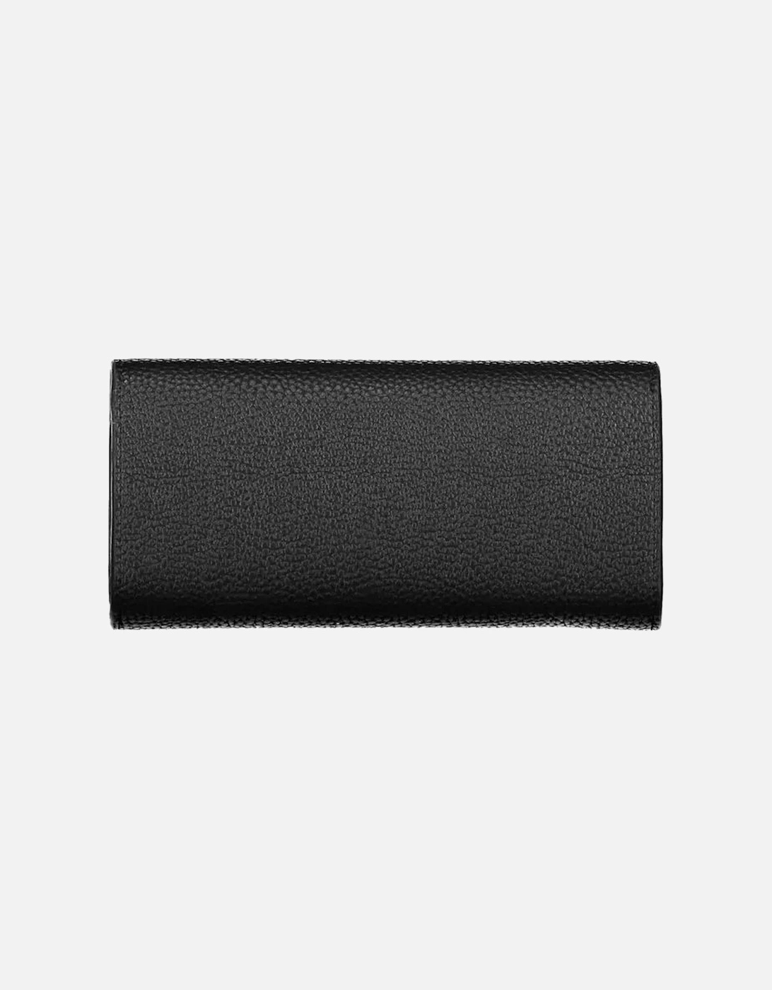 Double card slots wallet with phone compartment and logo Women - Black