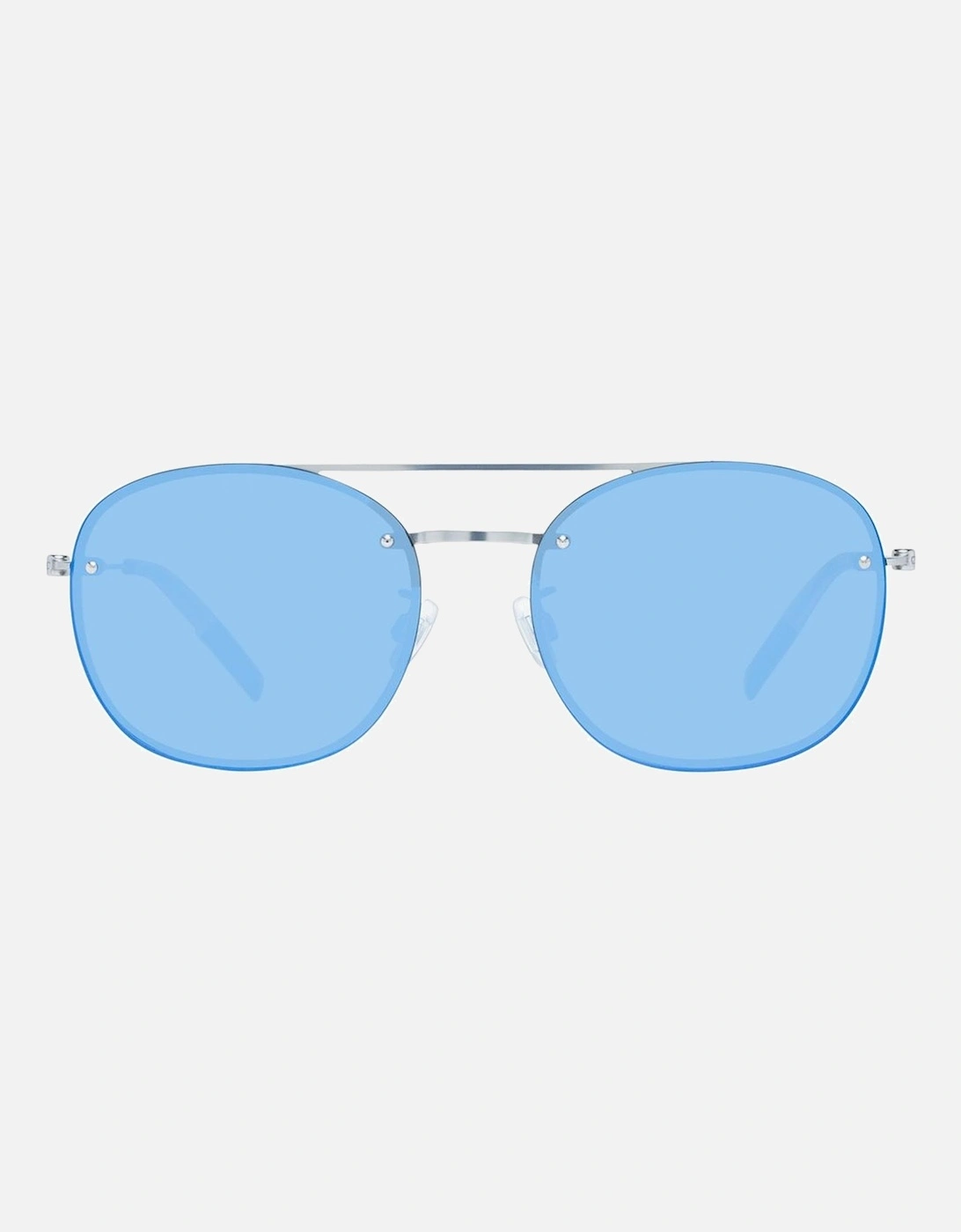 Blue Round Sunglasses with 100% UV Protection Unisex