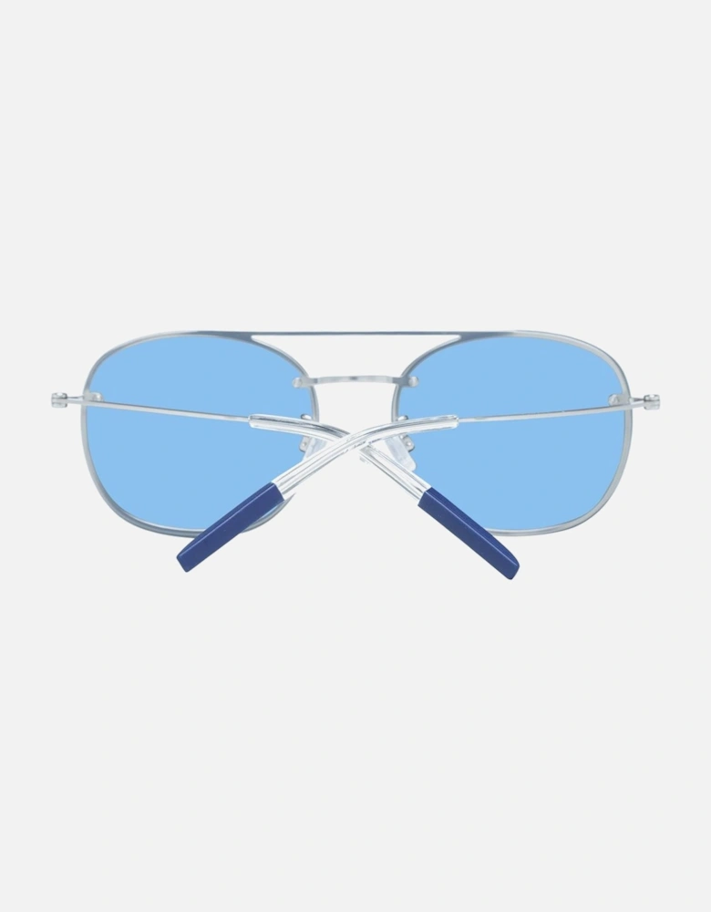 Blue Round Sunglasses with 100% UV Protection Unisex