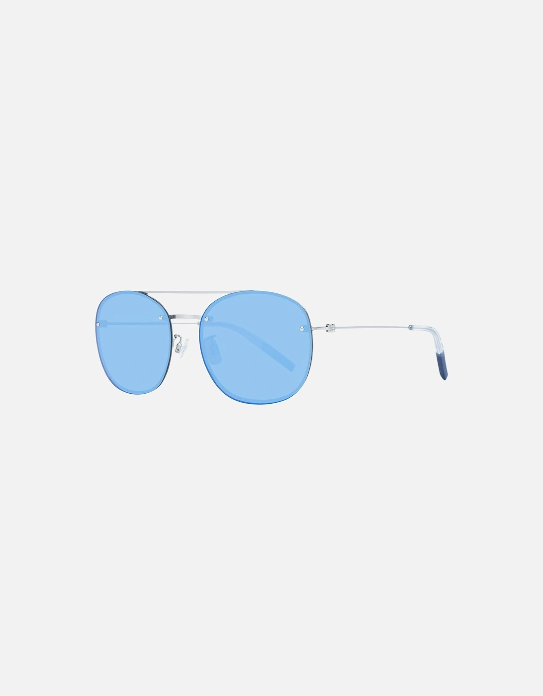 Blue Round Sunglasses with 100% UV Protection Unisex, 4 of 3