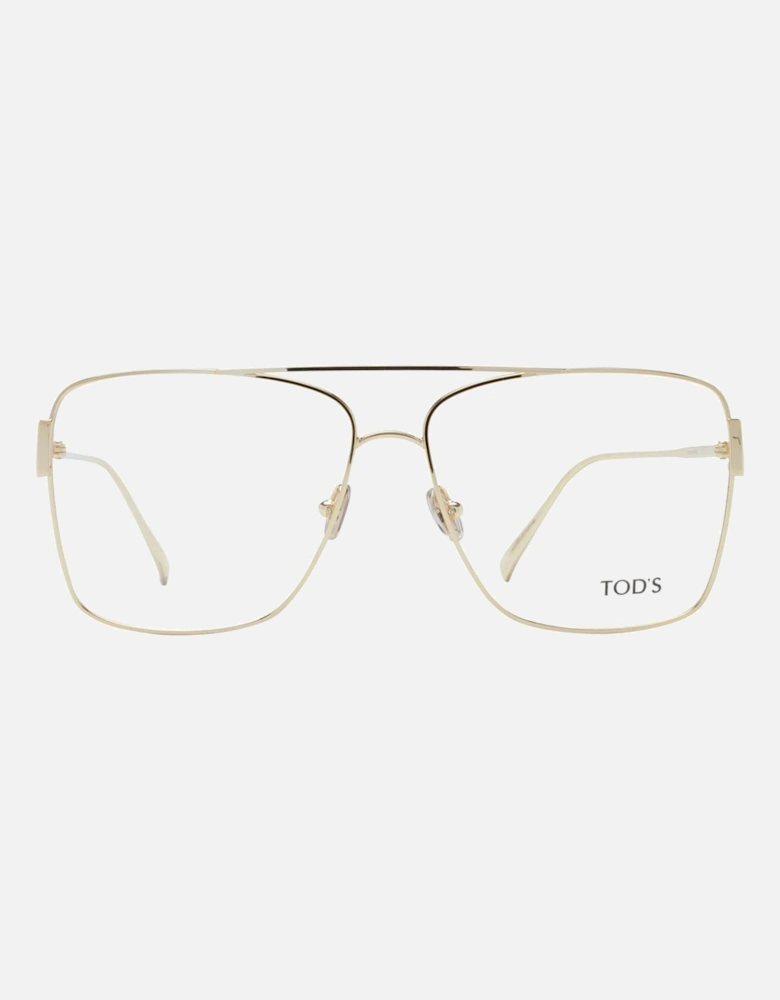 Gold Aviator Glasses with Demo Lenses and Branded Case. Women Frames