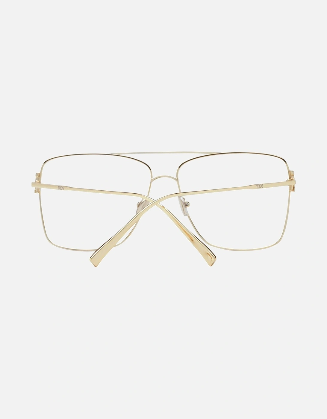 Gold Aviator Glasses with Demo Lenses and Branded Case. Women Frames