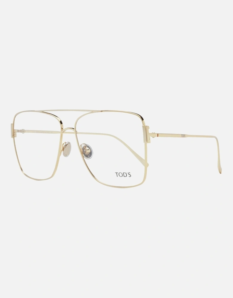 Gold Aviator Glasses with Demo Lenses and Branded Case. Women Frames