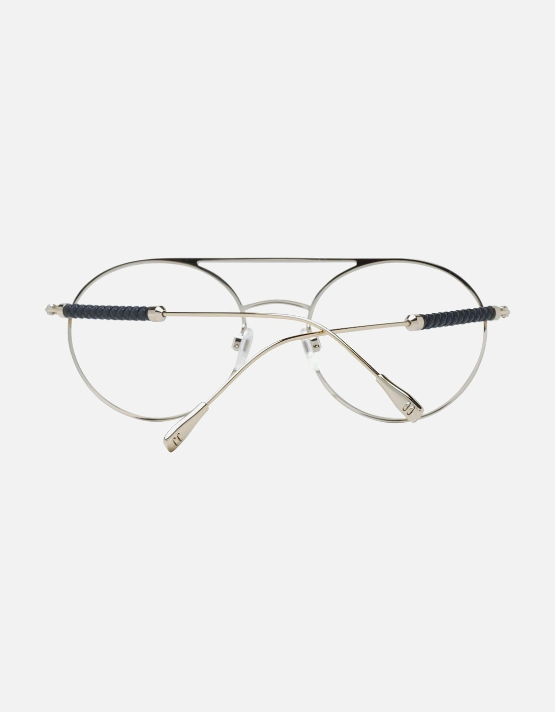 Black Aviator Style Glasses with Metal Frame Women