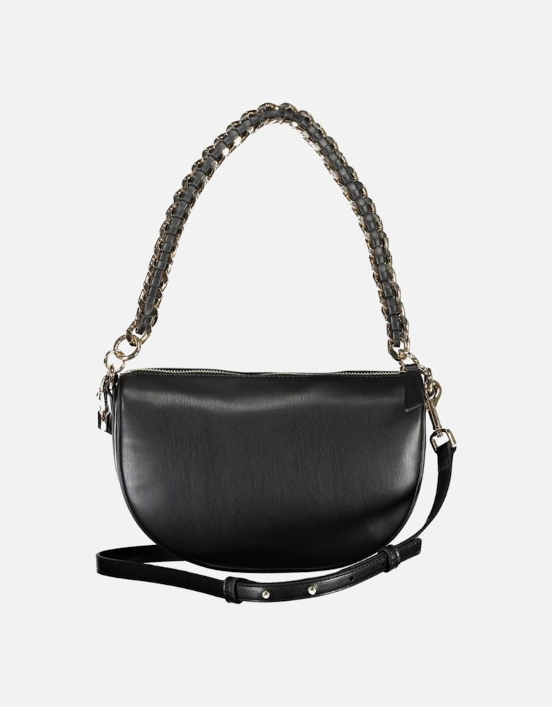 Contrast Detail Logo Bag Women - Black Handbags