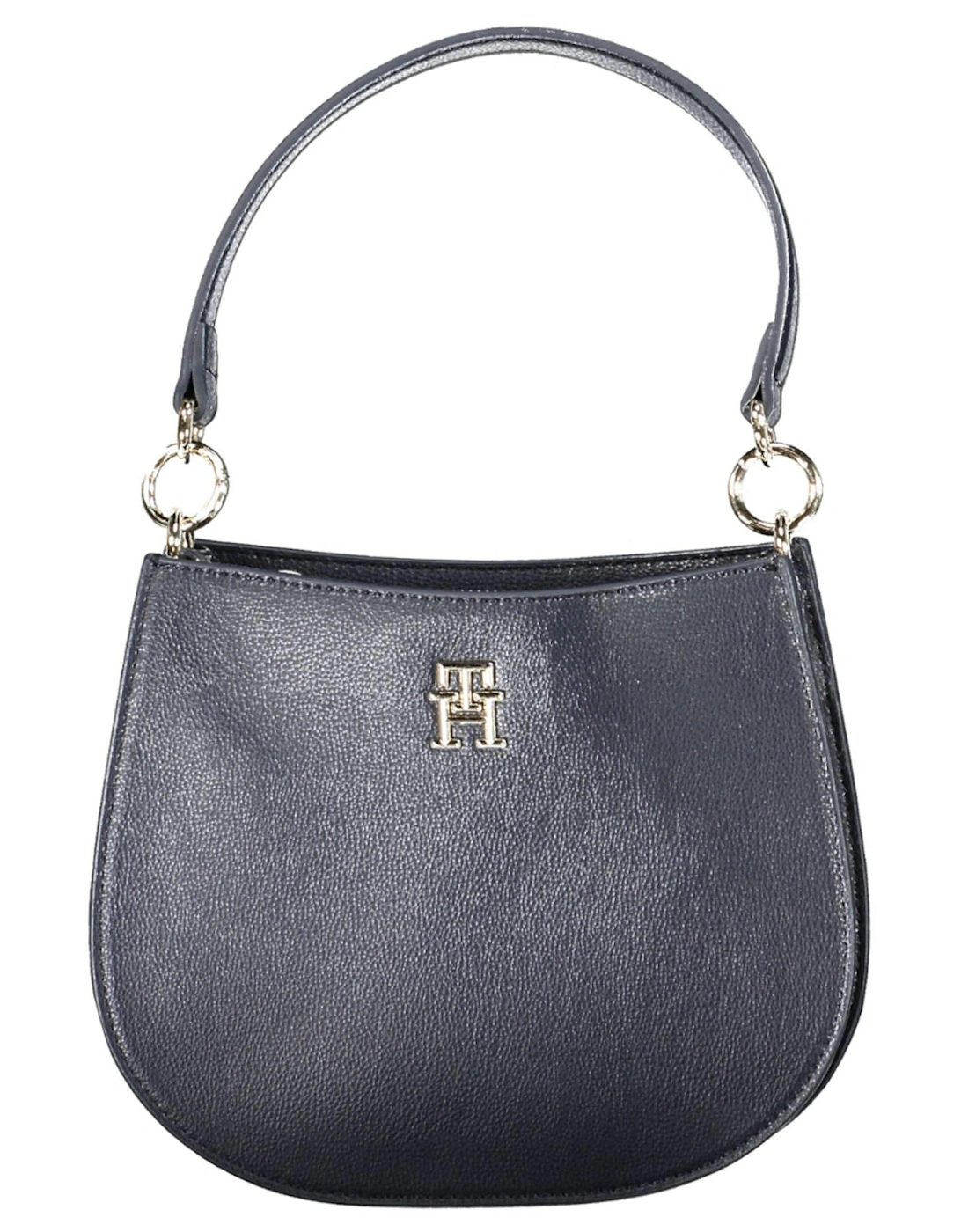 Tommy Hilfiger Womens Julia Small Pebbled Leather Shoulder Bag - Blue - Size: ONE size - Love the Sales