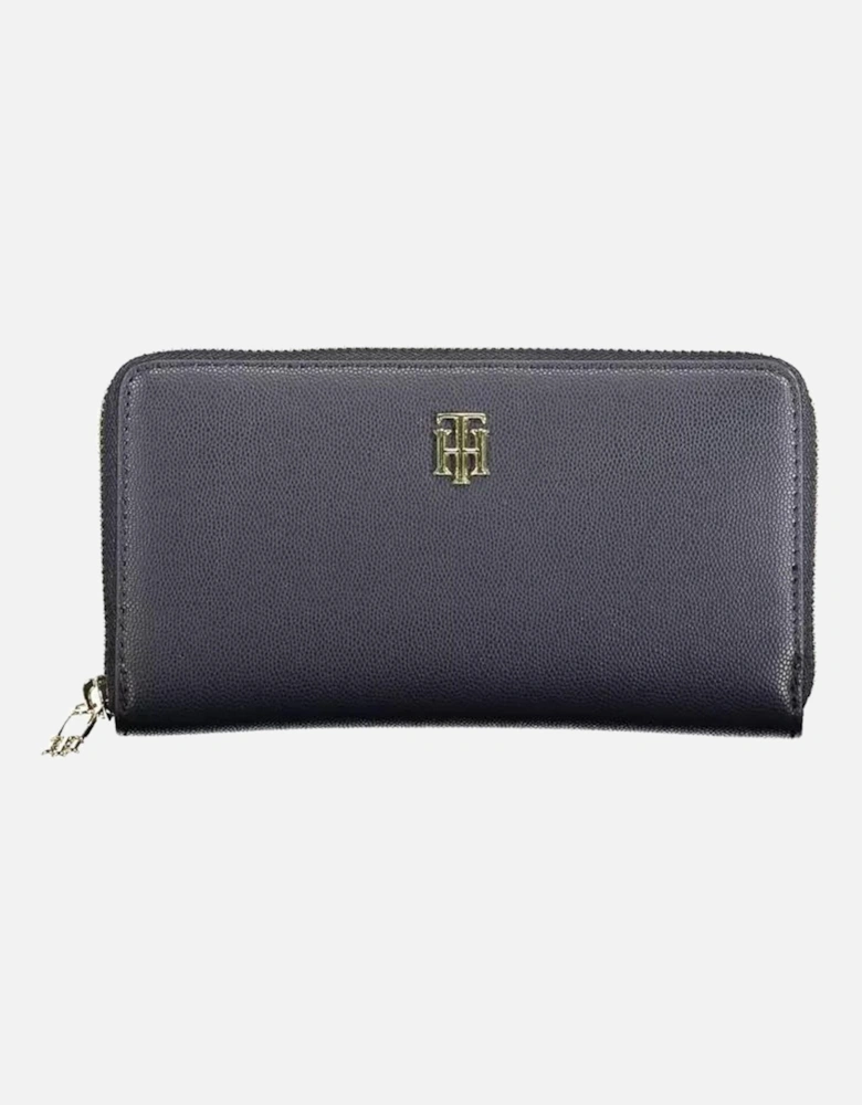 Two-Compartment Wallet with Coin Purse and Card Slots Women - Blue