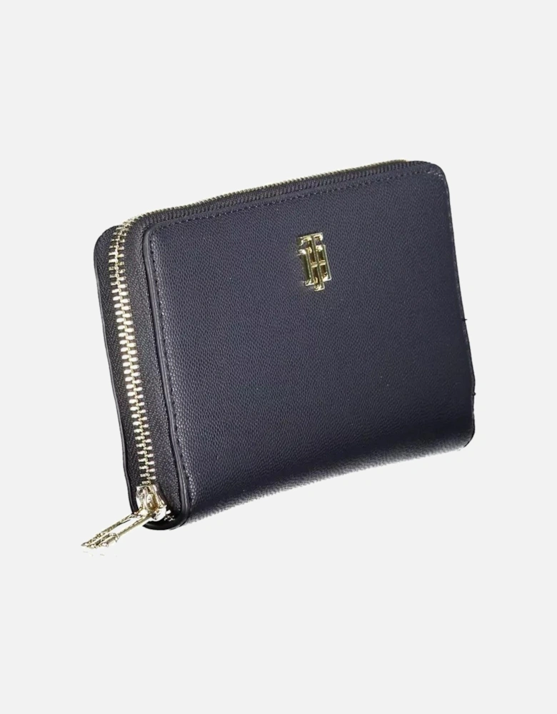 Two-Compartment Wallet with Coin Purse and Card Slots Women - Blue