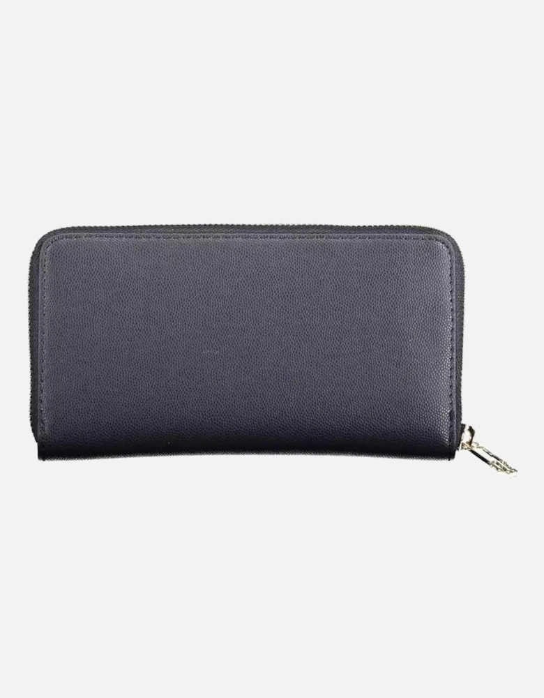 Two-Compartment Wallet with Coin Purse and Card Slots Women - Blue
