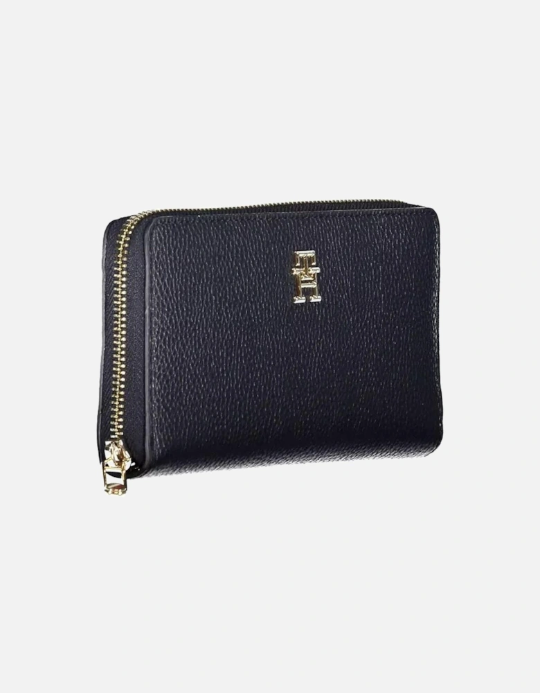 Multi-Compartment Zip Wallet with Logo Women - Blue