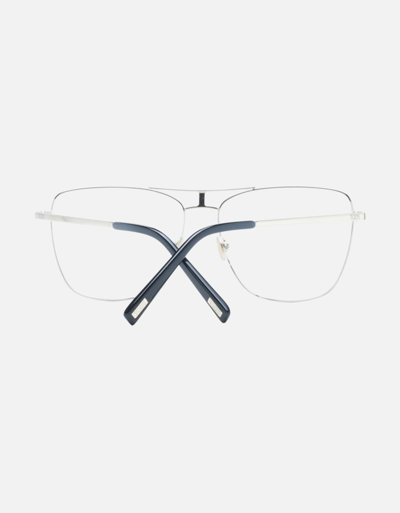 Black Aviator Style Glasses with Metal Frame and Plastic Lenses Women